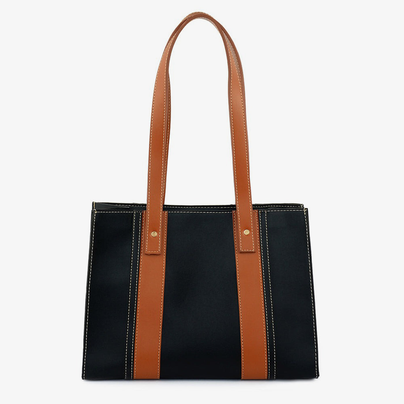 Structured Noir Tote - Image 2