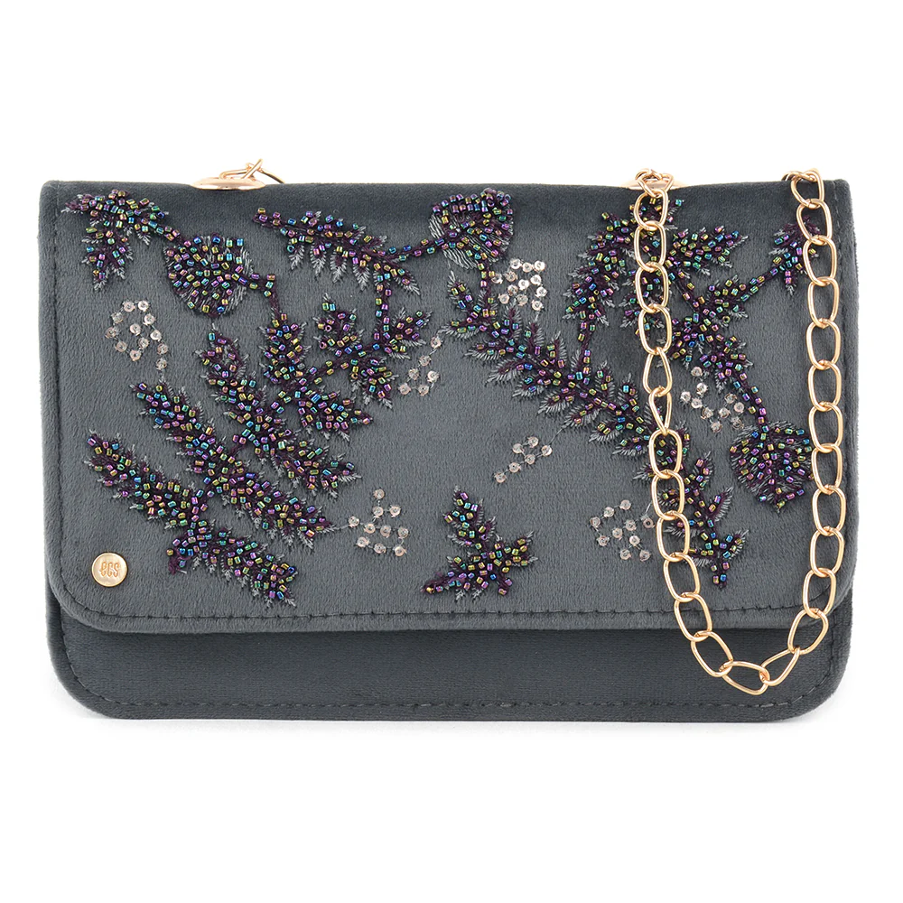 Luxe Embellished Shoulder Bag