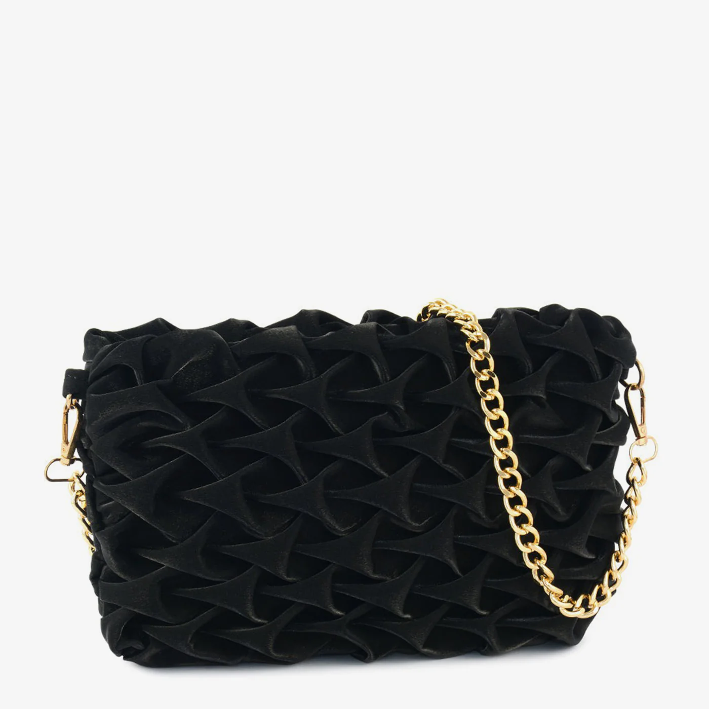 Textured Chain Clutch - Image 3