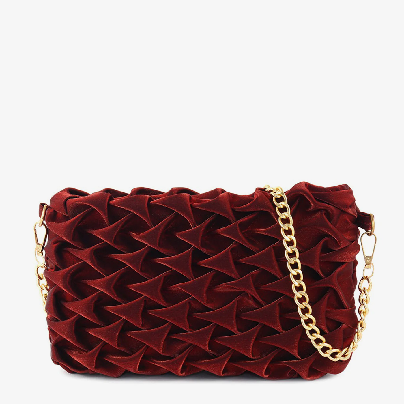 Textured Chain Clutch - Image 7
