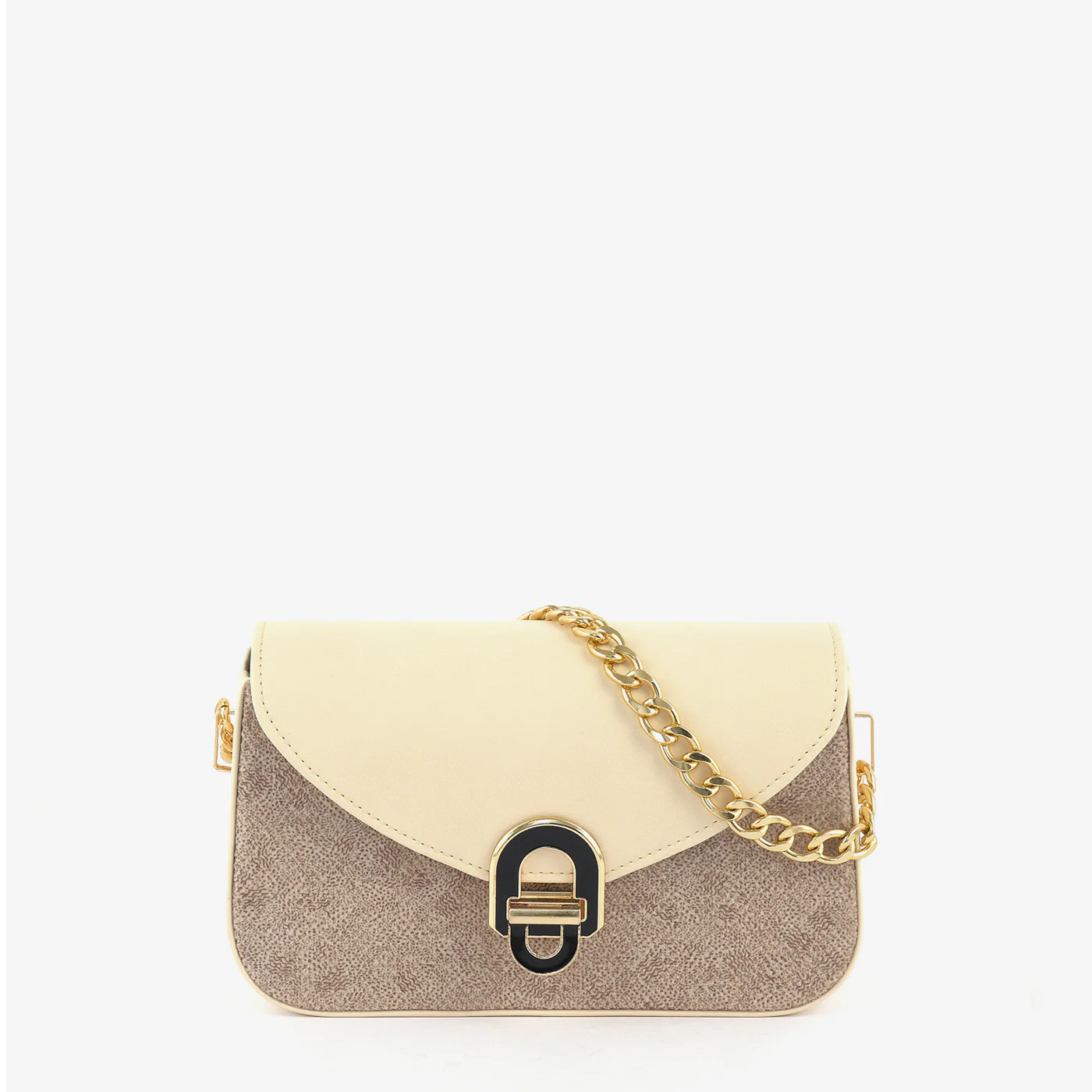 Earthy Contrast Chain Bag