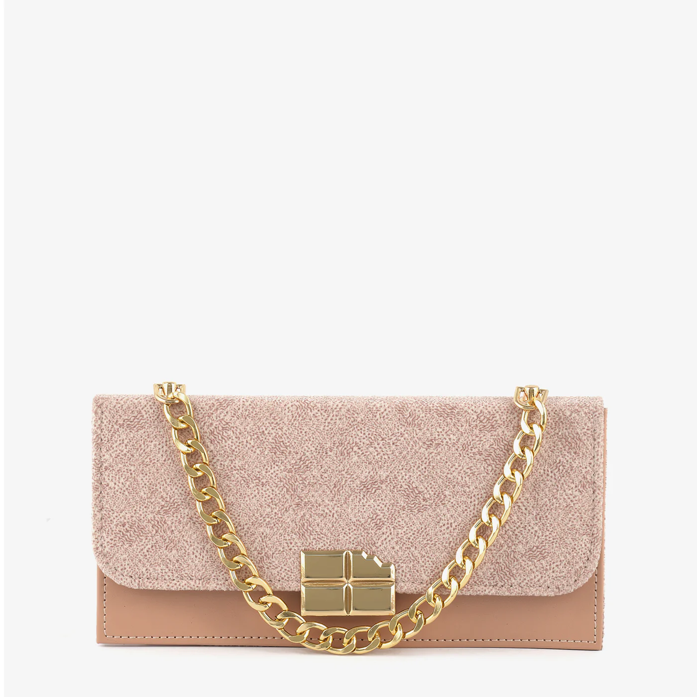 Rose Haze Chain Clutch