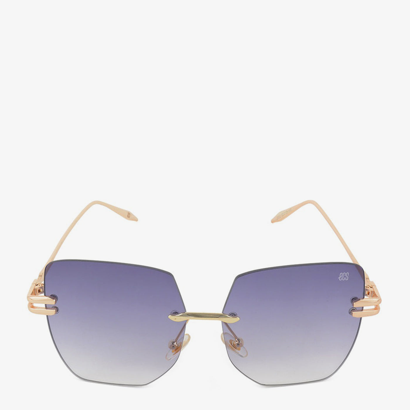 Rimless Geometric Sunglasses - Image 4