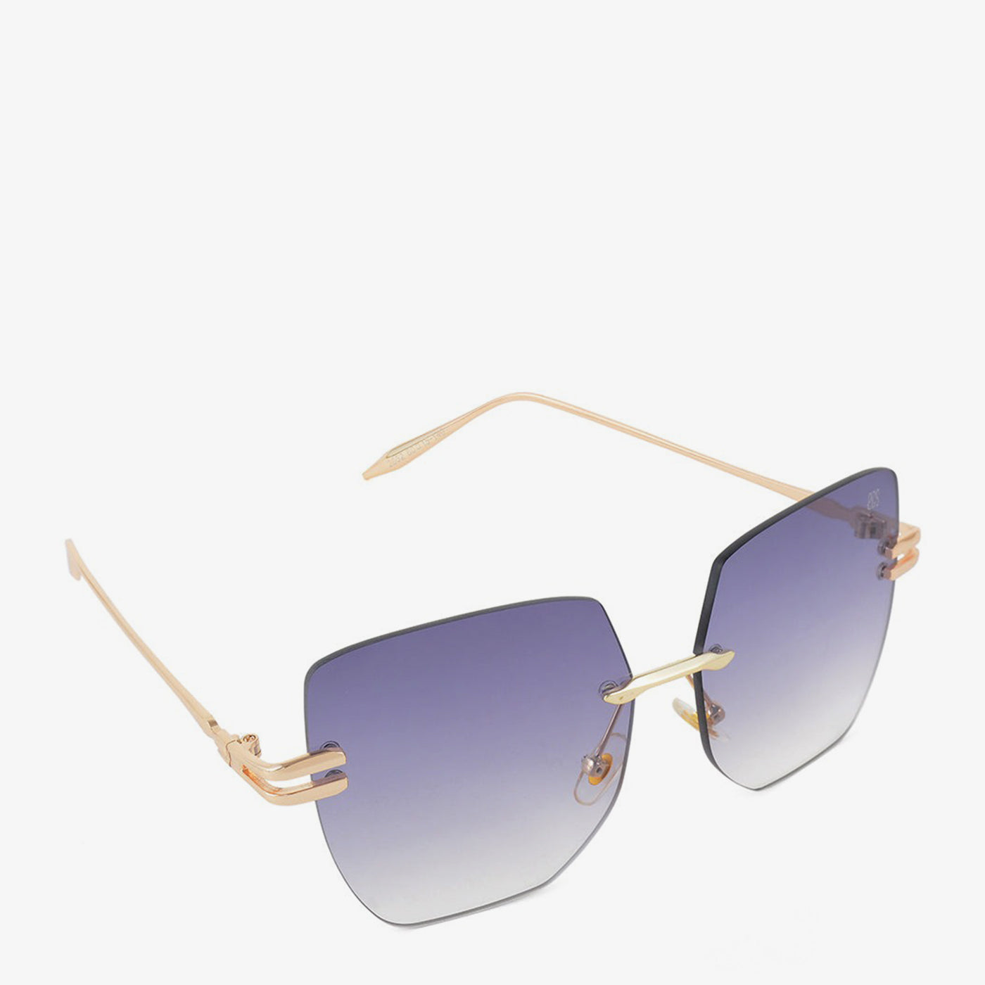 Rimless Geometric Sunglasses - Image 5