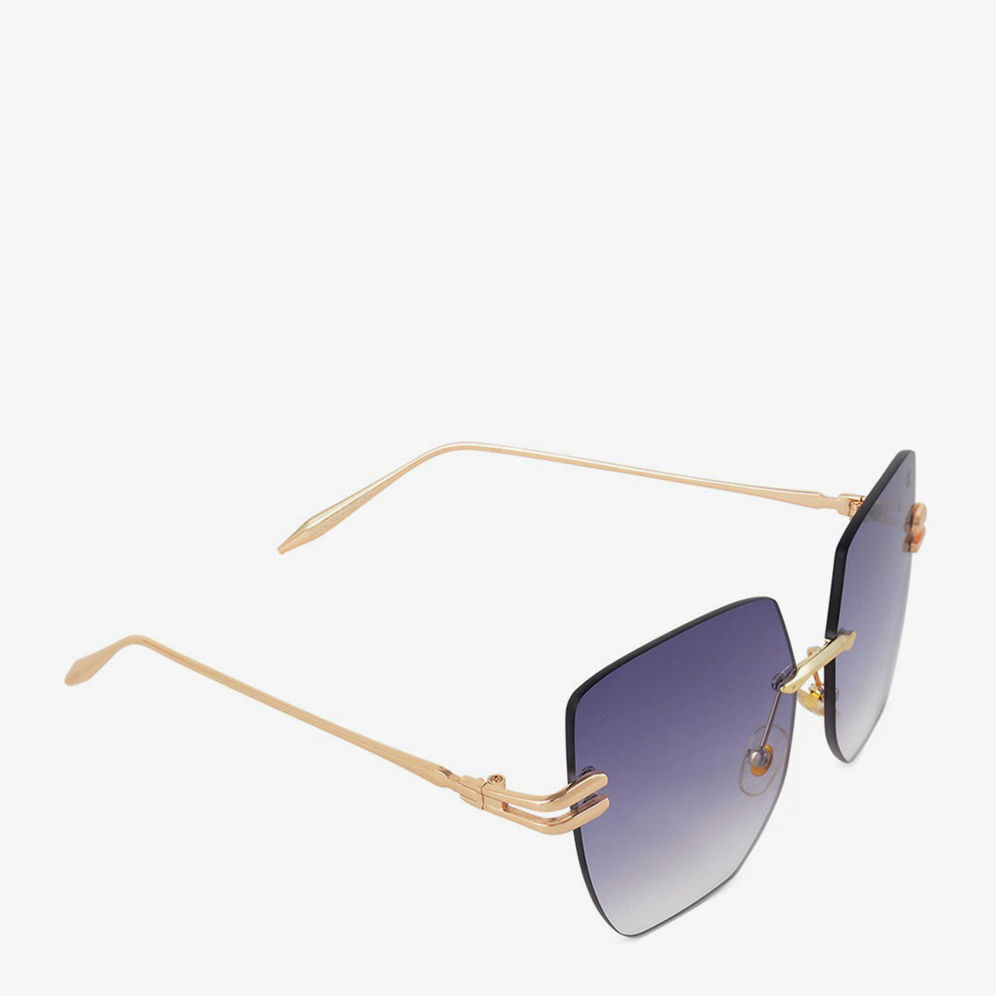 Rimless Geometric Sunglasses - Image 6