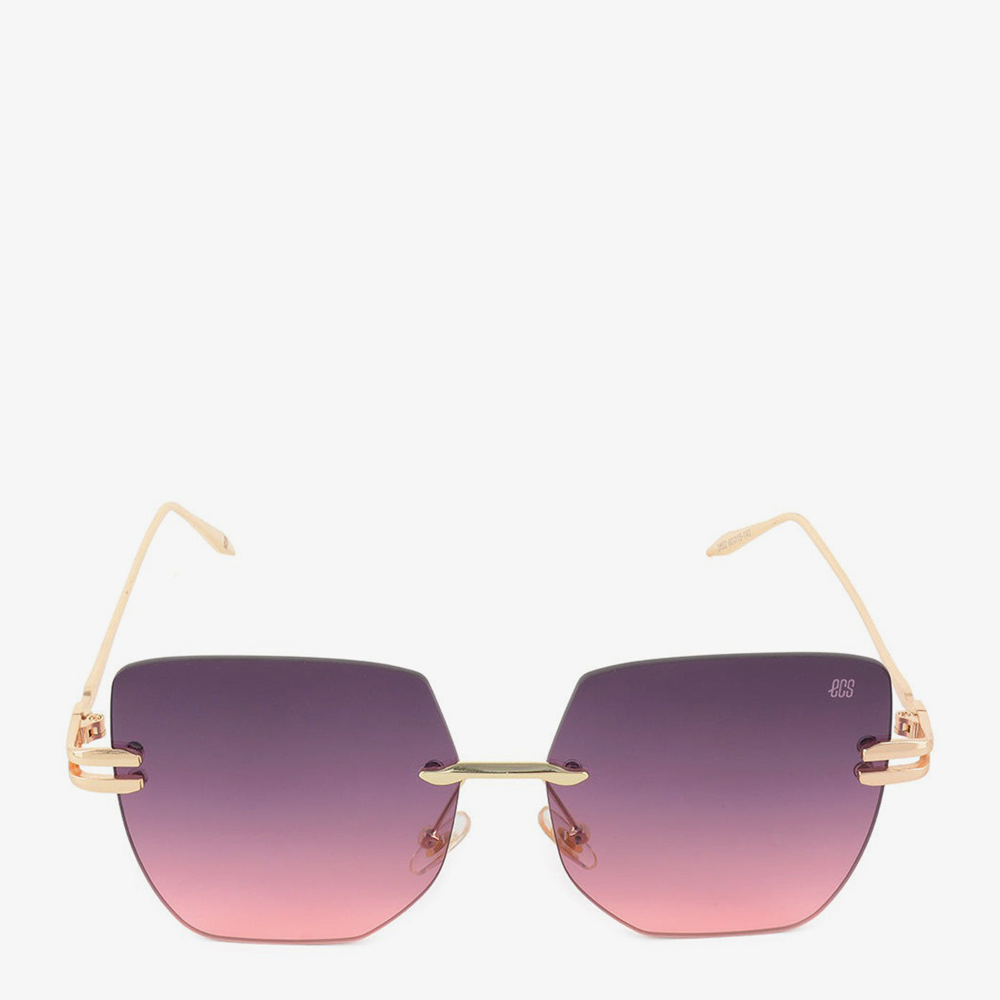 Rimless Geometric Sunglasses - Image 7