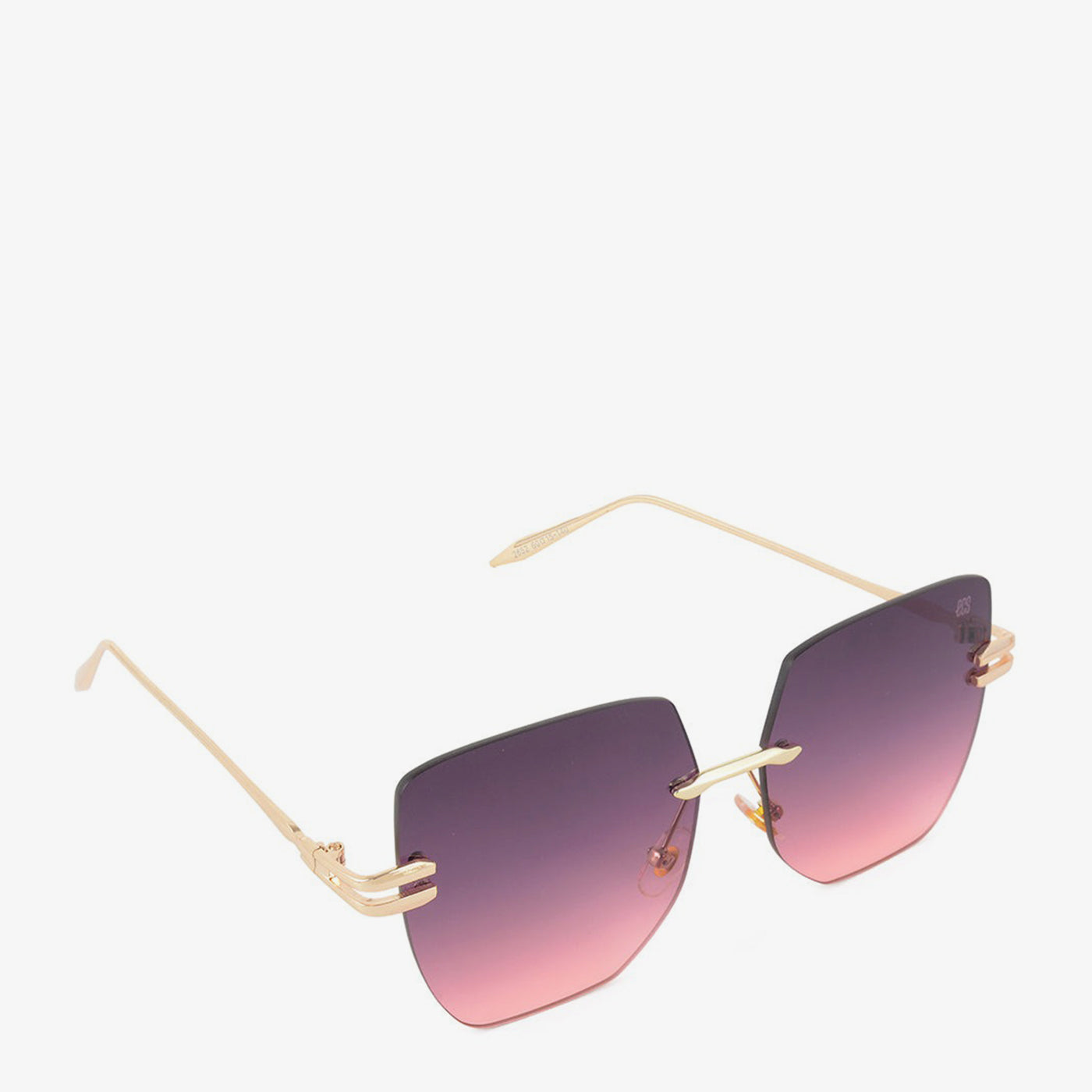 Rimless Geometric Sunglasses - Image 8