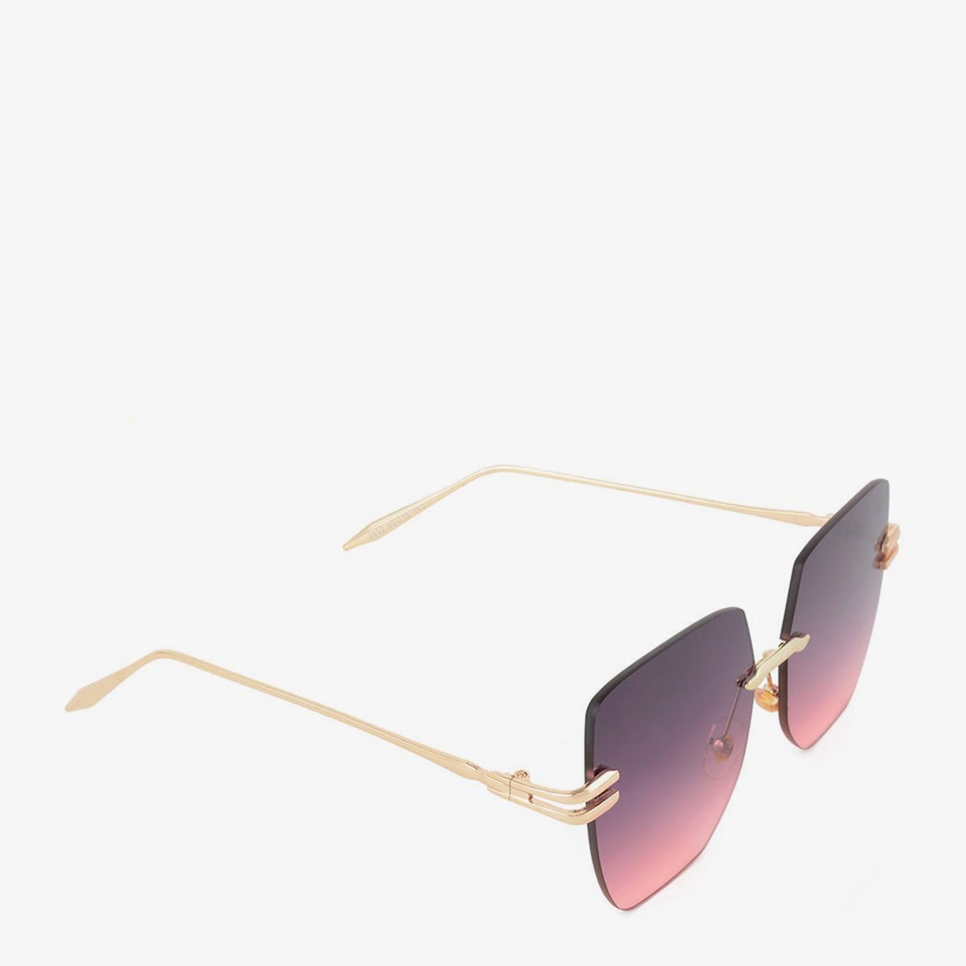 Rimless Geometric Sunglasses - Image 9