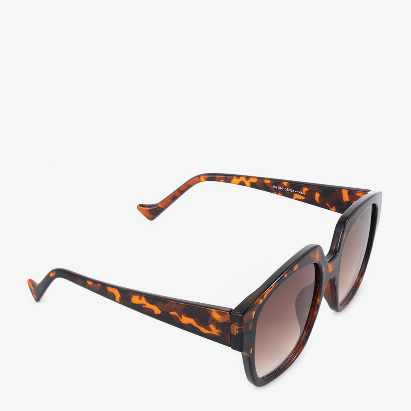 Tortoise Angular Sunglasses - Image 3