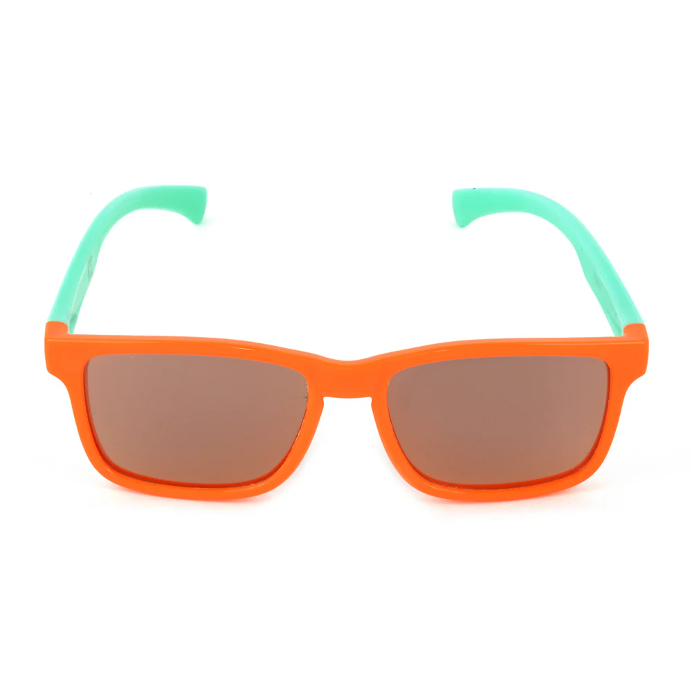 Two-Tone Rectangular Sunglasses