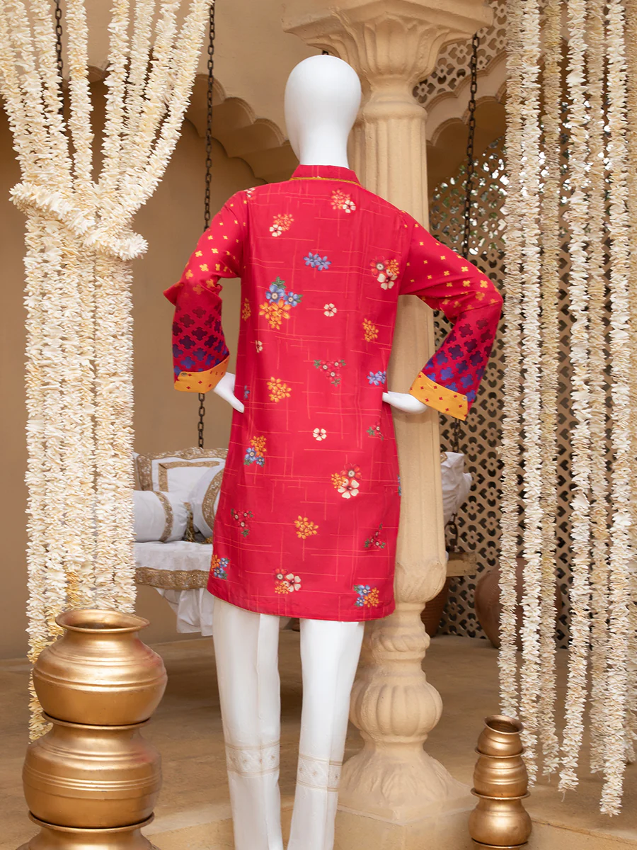 Digital Printed Lawn Shirt - Image 2