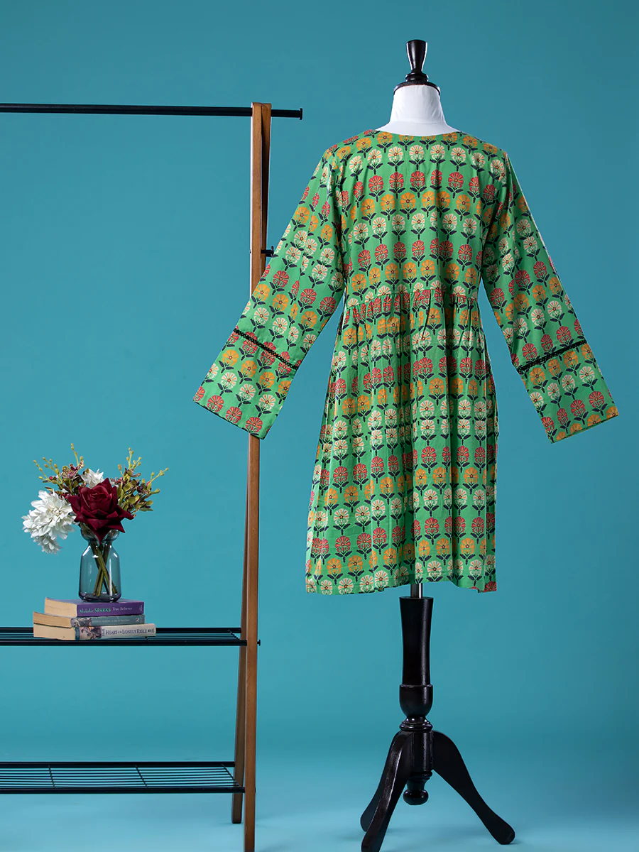 Lawn Casual Frock - Image 2