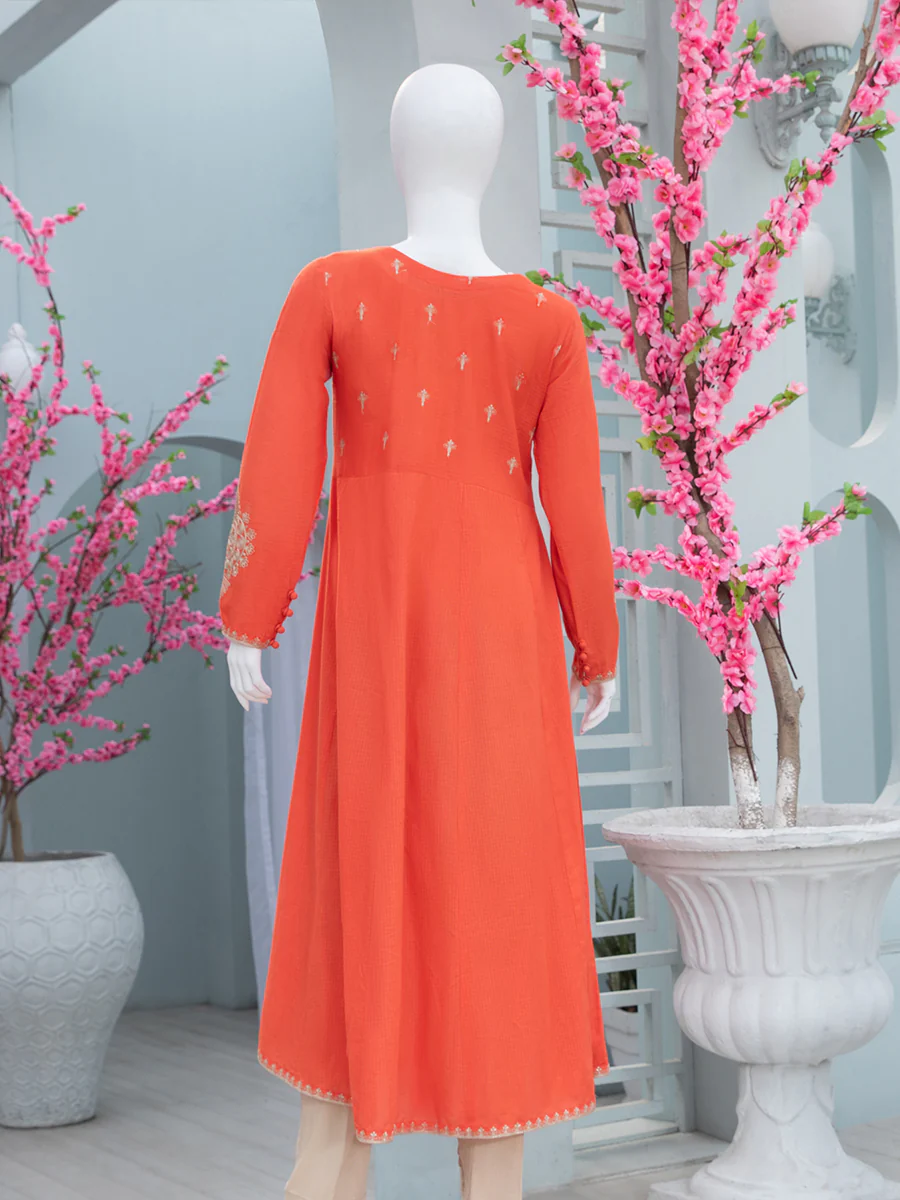 Casual Orange Shirt - Image 2