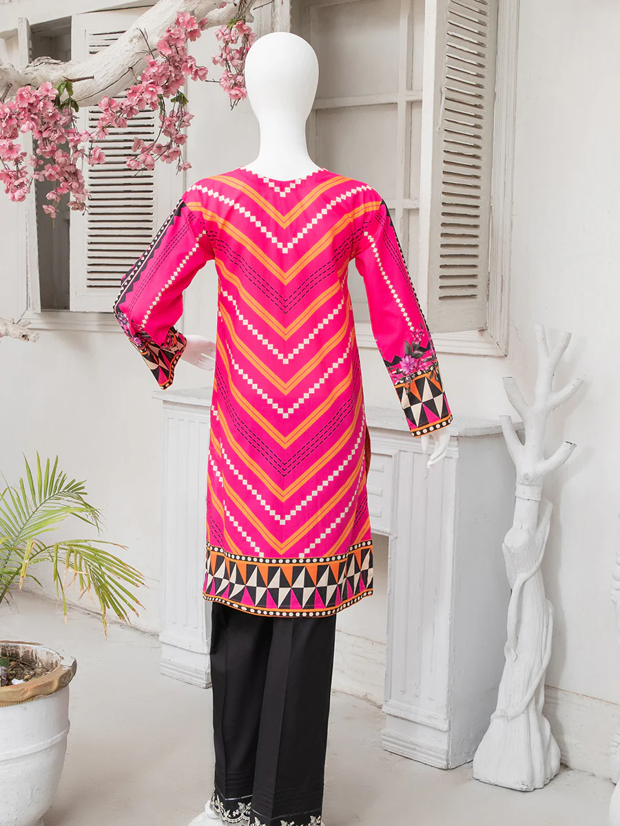 Pink Casual Long Shirt - Image 2