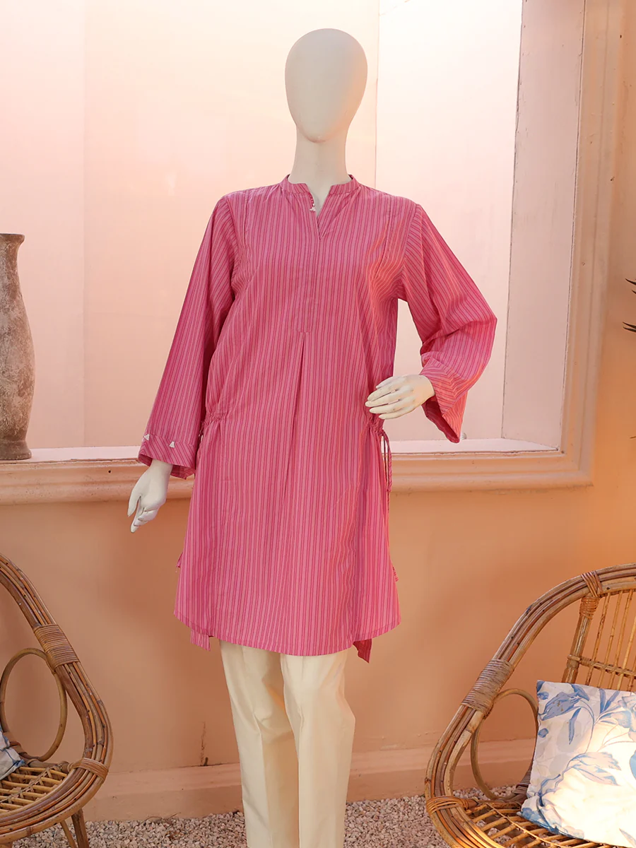Pink Casual Kurta