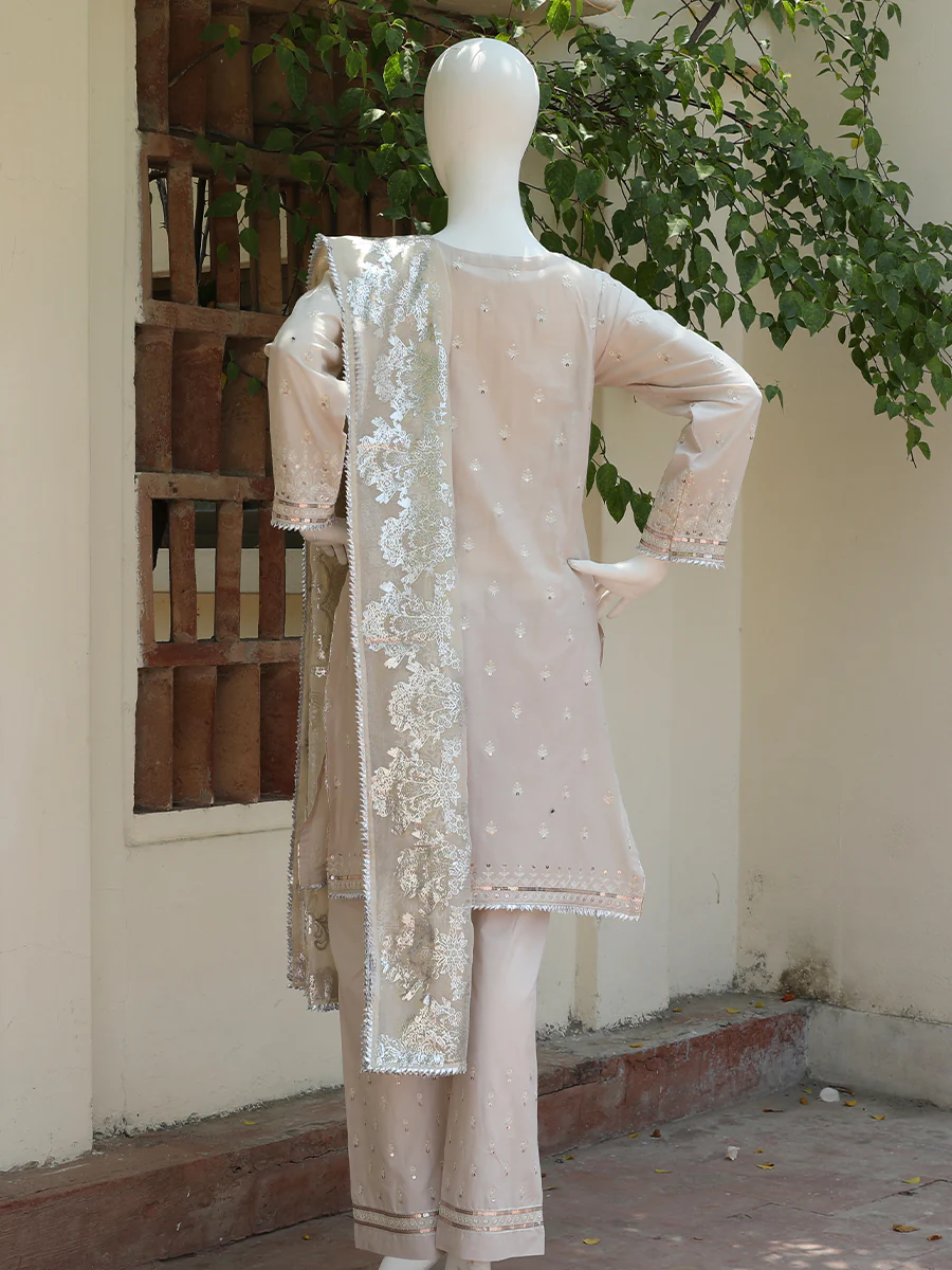 3 Piece Beige Suit - Image 2