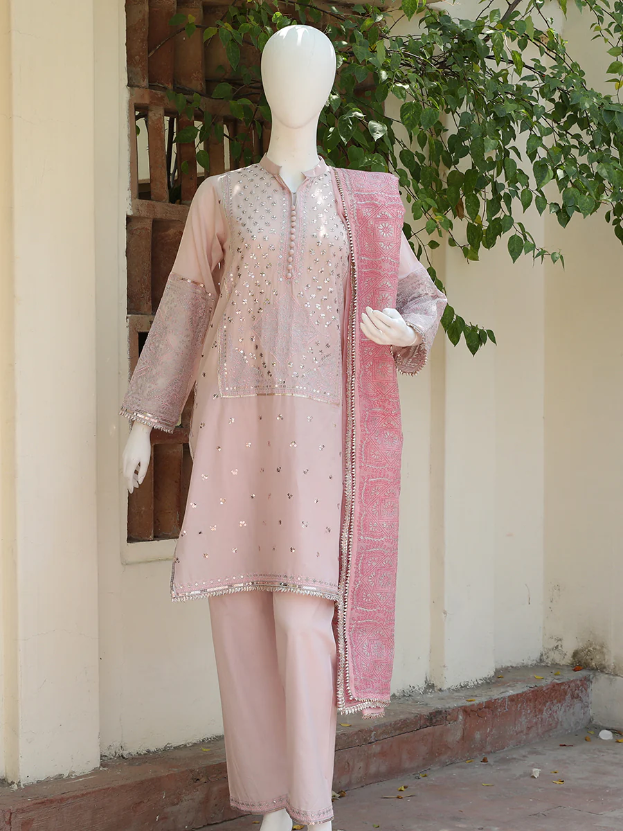 3 Piece Pink Suit