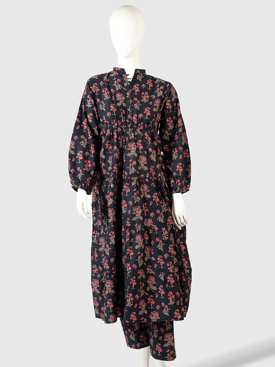 Lawn Frock & Trouser Set