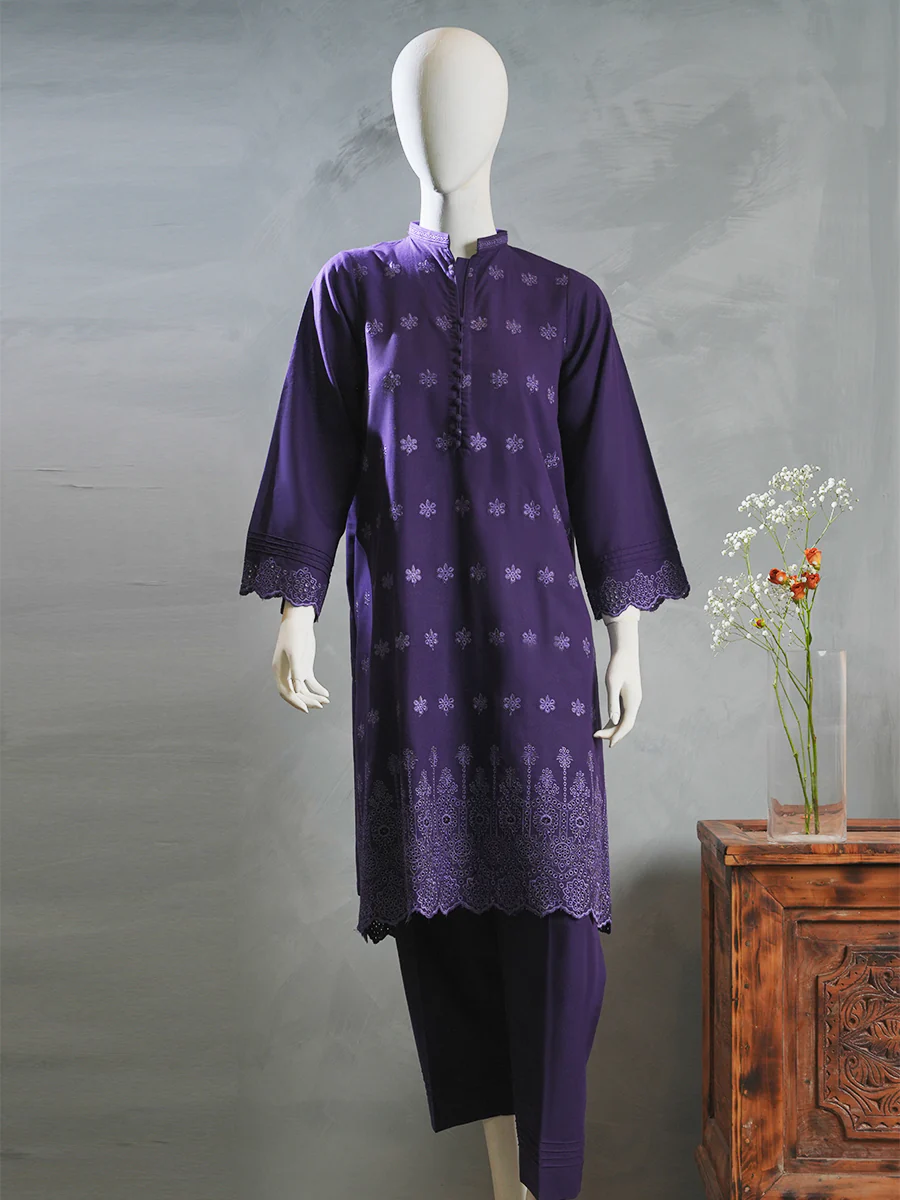 Plain Khaddar 2-Piece