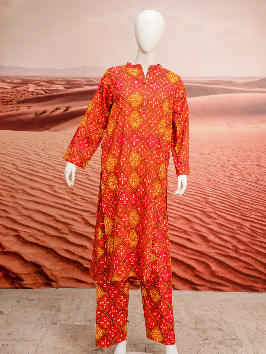 Crimson Blossom Lawn 2 Piece