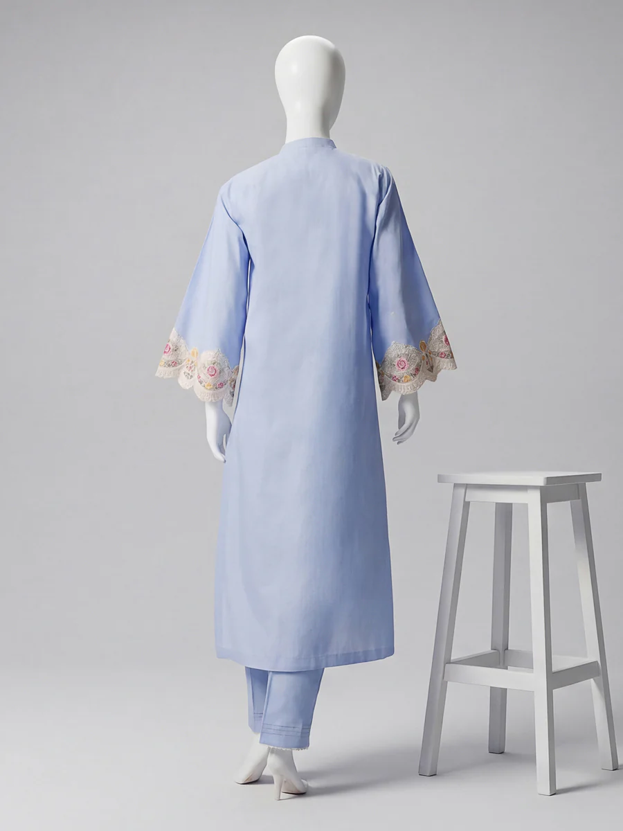 Eyelet Placket 2 Piece - Image 2